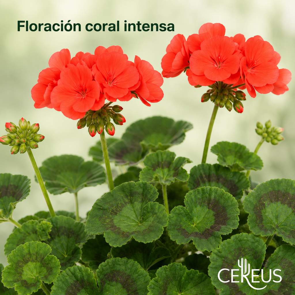 Geranio Zonal con Macetero – 15 a 25 cm