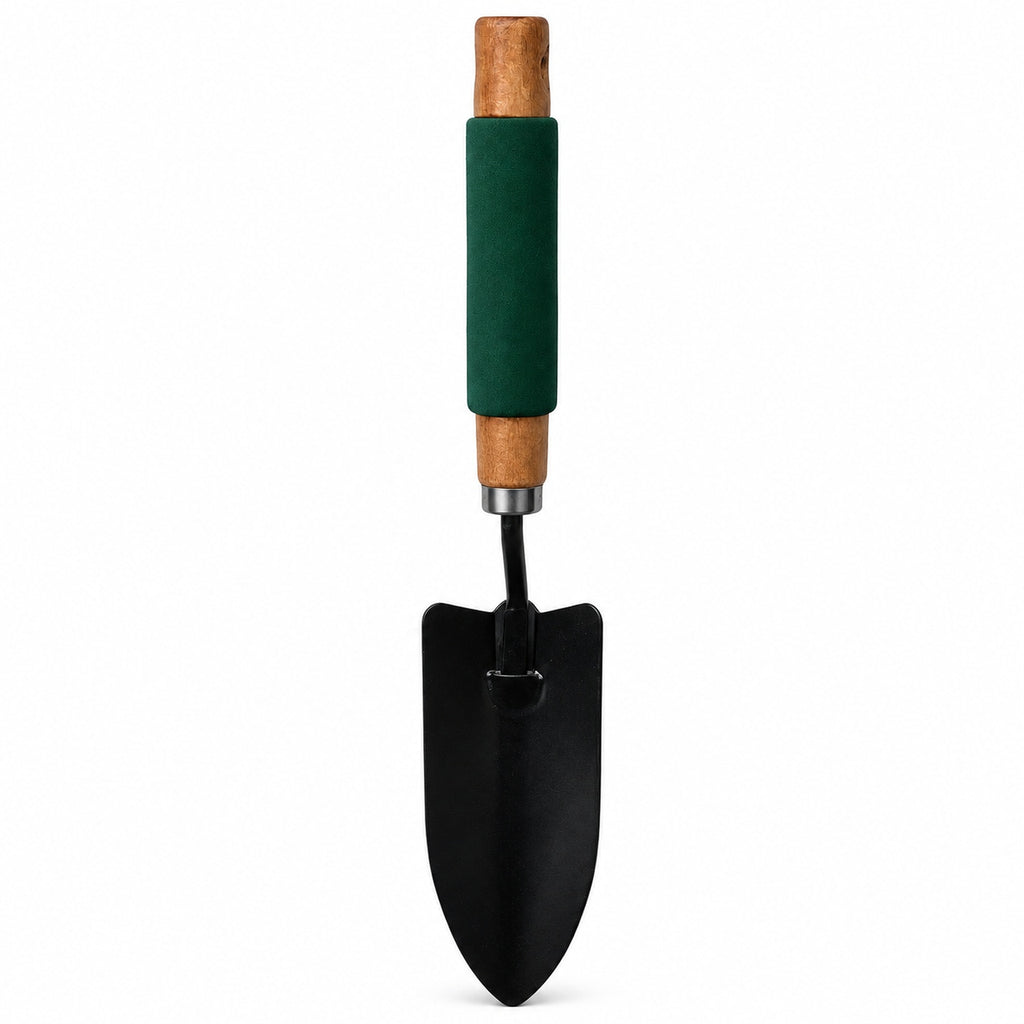 Pala de mano para plantas con mango de madera de 34,5 cm