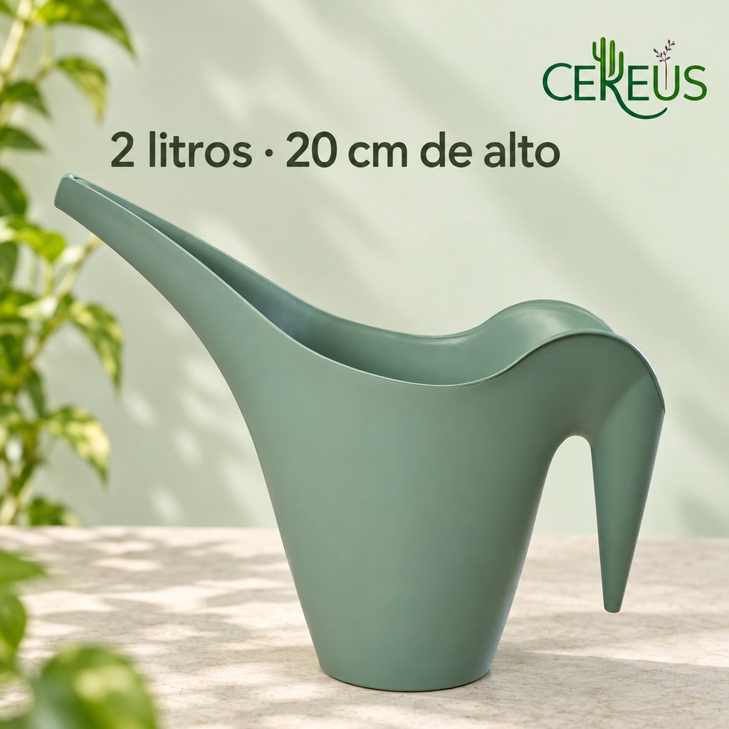 Regadera para plantas de 2 litros en colores suave